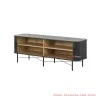 Sideboard Jati Minimalis Hitam Ivina 200 Cm