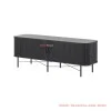 Sideboard Jati Minimalis Hitam Ivina 200 Cm