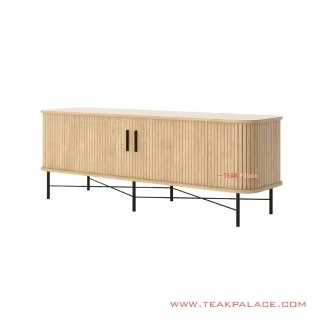 Sideboard Jati Minimalis Natural Ivina 200 cm Sideboard Jati Minimalis Natural Ivina 200 cm