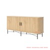 Buffet Jati Minimalis Natural Ivina 160 cm Buffet Jati Minimalis Natural Ivina 160 cm