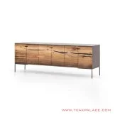 Buffet Meja TV 6 Pintu Kaki Besi Minimalis Seri Colvin