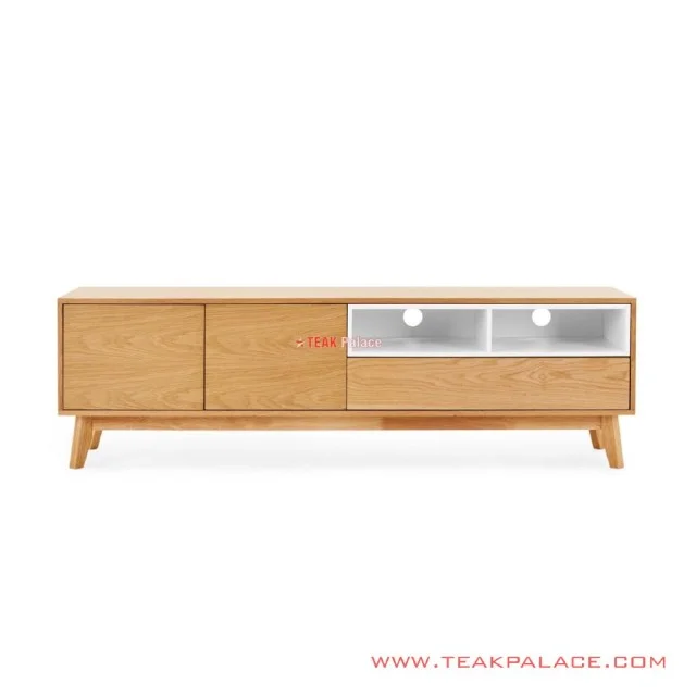 Buffet Jati Natual Putih Duco Seri Zemira