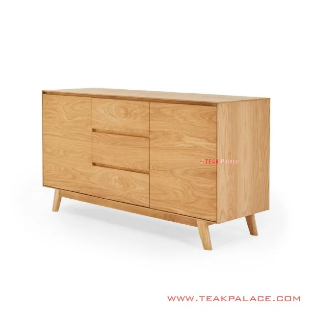 Buffet Oties Kayu Jati Natural Minimalis