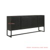 Buffet 4 Pintu Rheana Black Minimalis