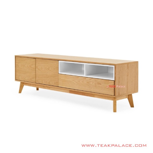 Buffet Jati Natual Putih Duco Seri Zemira