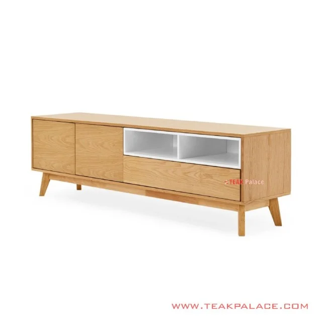 Buffet Jati Natual Putih Duco Seri Zemira