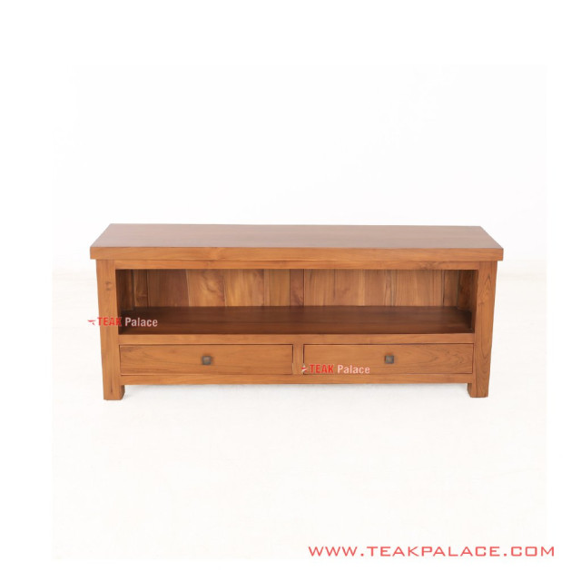 Meja TV Siger 2 Laci Kayu Jati Minimalis Meja TV Siger 2 Laci Kayu Jati Minimalis