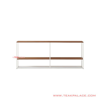 Meja TV Rangka Besi Top Daun Meja Kayu Jati Salak Brown Seri Natalis Meja TV Rangka Besi Top Daun Meja Kayu Jati Salak Brown Seri Natalis