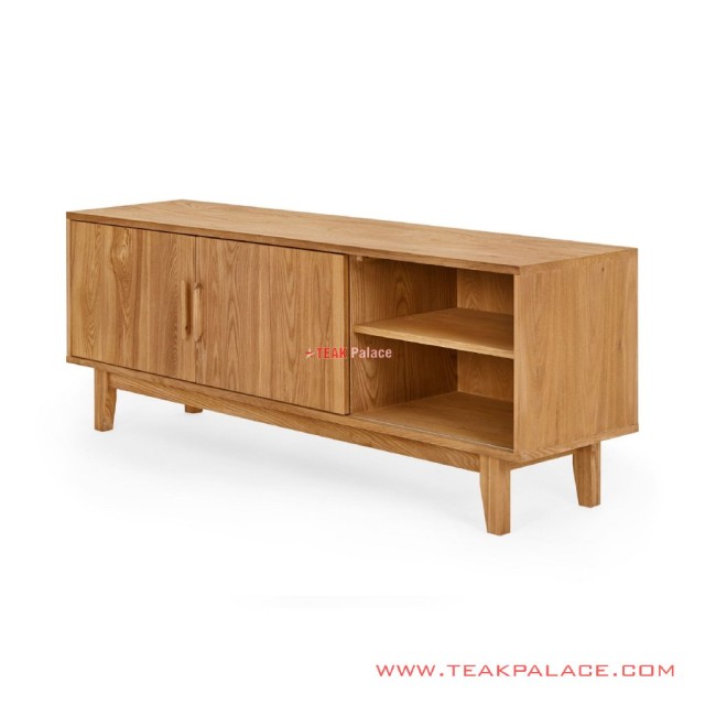 Rosalind Meja TV Minimalis Kayu Jati