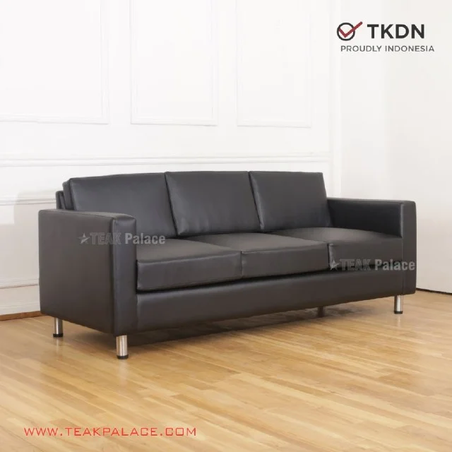 Sofa Milan 3 Dudukan Oscar Hitam TKDN