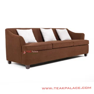 Sofa Minimalis Seri Musi Warna Coklat 3 Dudukan