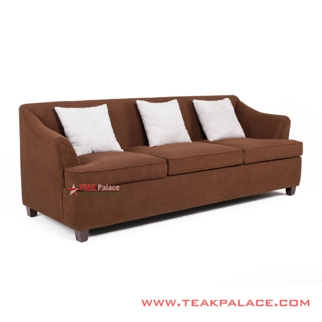 Sofa Minimalis Seri Musi Warna Coklat 3 Dudukan