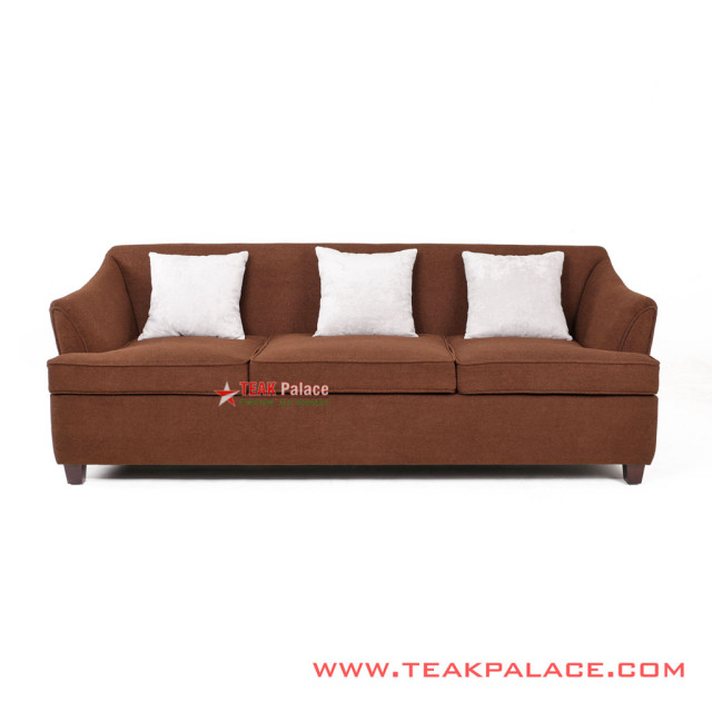 Sofa Minimalis Seri Musi Warna Coklat 3 Dudukan