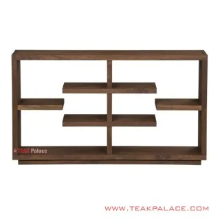 Rak Pajangan Minimalis Kayu Jati Salak Brown Seri Surabaya