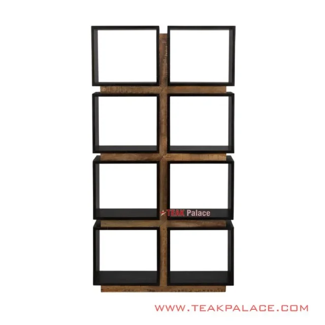 Rak Pajangan Minimalis Kayu Jati Seri Bekasi