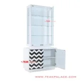 Rak Buku Pajangan Kayu Jati Minimalis Semarang