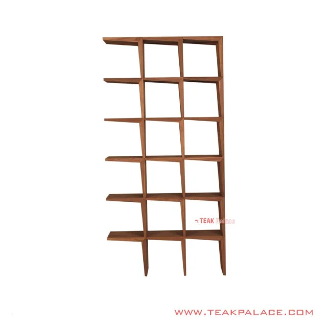 Rak Buku Pajangan Seri Pasto Jati Salak Brown 