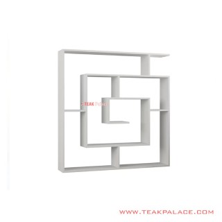 Rak Pajangan Spiral Duco Putih Minimalis