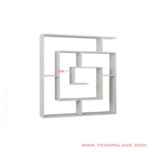 Rak Pajangan Spiral Duco Putih Minimalis