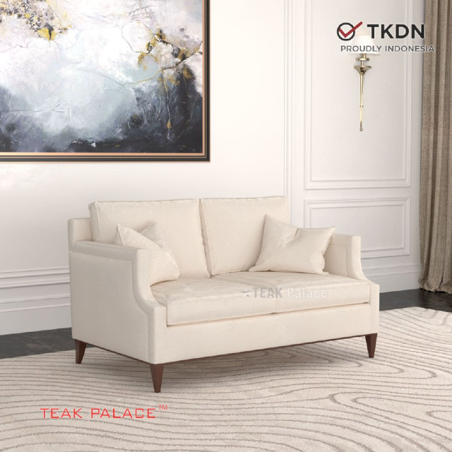 Sofa 2 Dudukan Minimalis Seri Rama Warna Krem Sofa 2 Dudukan Minimalis Seri Rama Warna Krem