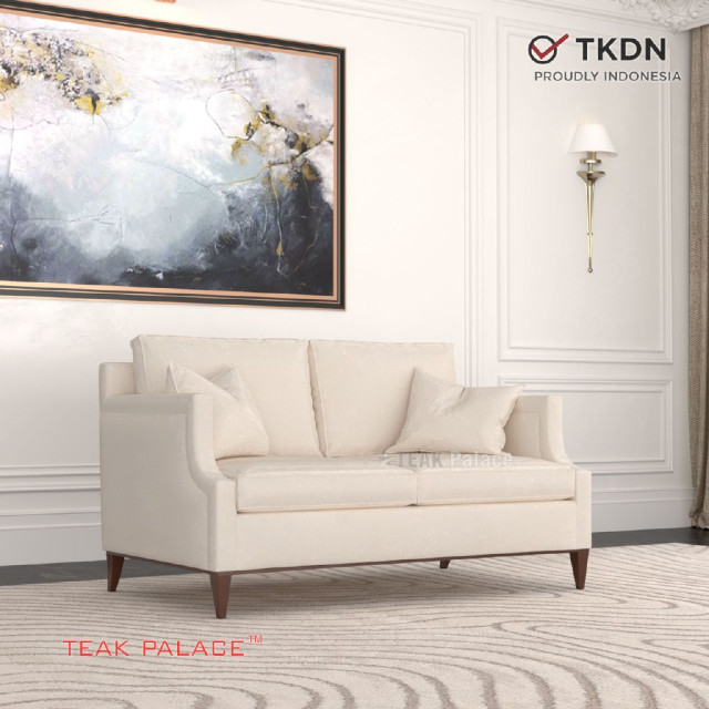 Sofa 2 Dudukan Minimalis Seri Rama Warna Krem Sofa 2 Dudukan Minimalis Seri Rama Warna Krem