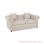 Sofa Chesterfield 2 Dudukan Warna Cream Linen