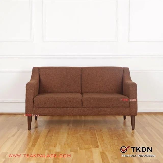 Sofa Modern 2 Dudukan Seri Cellini Coklat