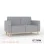 Sofa 2 Dudukan Minimalis Modern TKDN Seri ION Abu