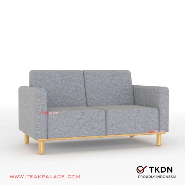 Sofa 2 Dudukan Minimalis Modern TKDN Seri ION Abu Sofa 2 Dudukan Minimalis Modern TKDN Seri ION Abu