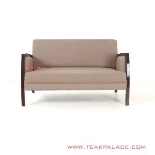 Kursi Tamu Kuta 2 Dudukan Coklat Muda