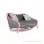 Kursi Sofa 2 Dudukan Cameo Duco Pink