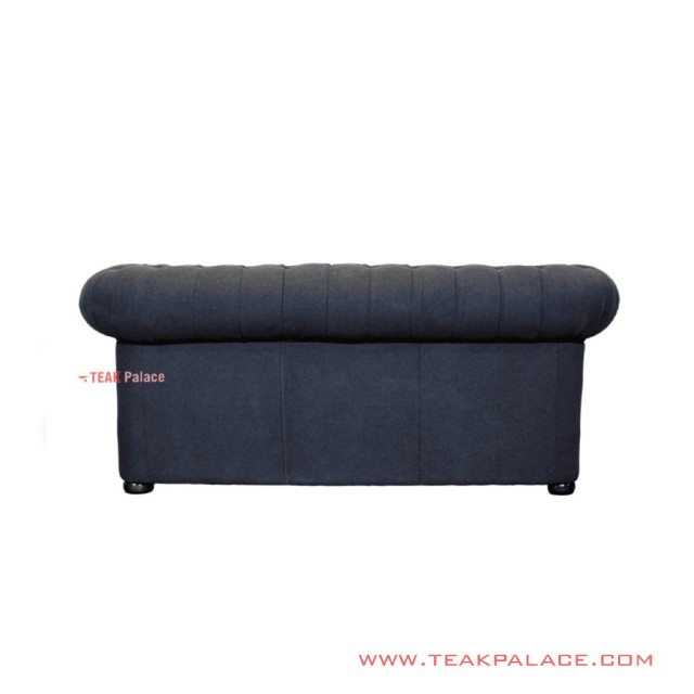 Sofa 2 Seater Chesterfield Mewah Grey Jati Minimalis