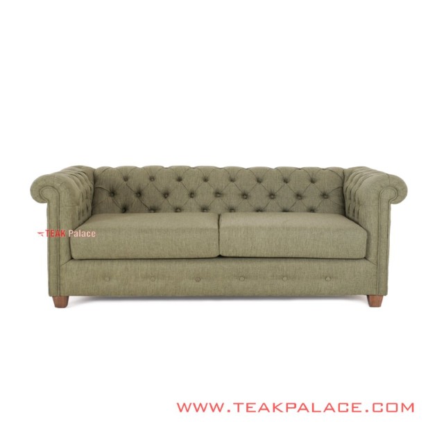 Sofa Chesterfield Green Minimalis Jati