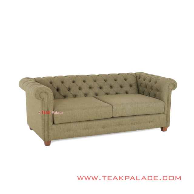 Sofa Chesterfield Green Minimalis Jati