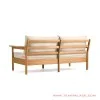 Sofa Minimalis Seri Alisia Kayu Jati 2 Dudukan