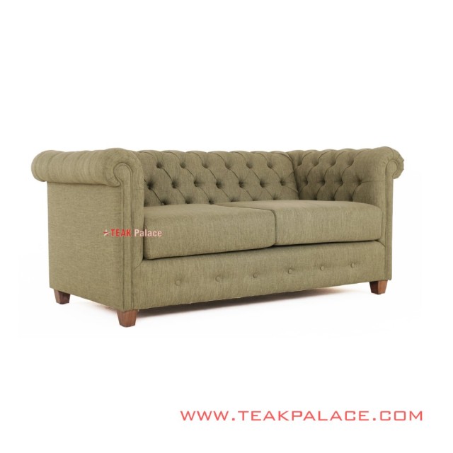 Sofa Chesterfield Green Minimalis Jati