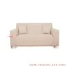 Sofa Tamu 2 seater Kayu Jati Hitam Rivoli Denim Sofa Tamu 2 seater Kayu Jati Hitam Rivoli Denim