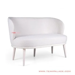 Sofa Tamu Minimalis Jati 2 Seater Adora