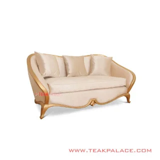 Sofa Mewah Emas 2 Dudukan Cameo Minimalis Sofa Mewah Emas 2 Dudukan Cameo Minimalis