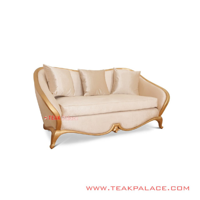 Sofa Mewah Emas 2 Dudukan Cameo Minimalis Sofa Mewah Emas 2 Dudukan Cameo Minimalis