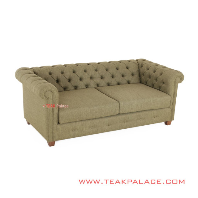 Sofa Chesterfield Green Minimalis Jati