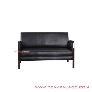 Kursi Tamu 2 Dudukan Kulit Oscar Hitam Seri Kuta Kursi Tamu 2 Dudukan Kulit Oscar Hitam Seri Kuta