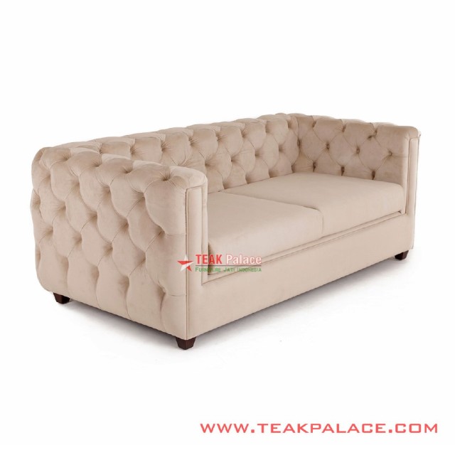 Sofa Minimalis Chesterfield Tidar 2 Dudukan