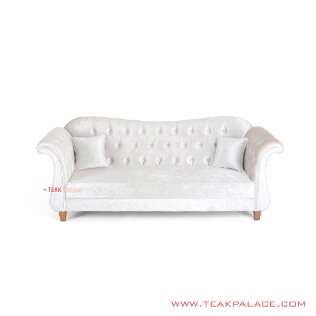 Kursi Sofa 3 Dudukan Selfie White Minimalis