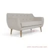 Sofa Tamu 2 seater Kayu Jati Hitam Rivoli Denim Sofa Tamu 2 seater Kayu Jati Hitam Rivoli Denim