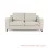 Sofa Tamu 2 seater Kayu Jati Hitam Rivoli Denim