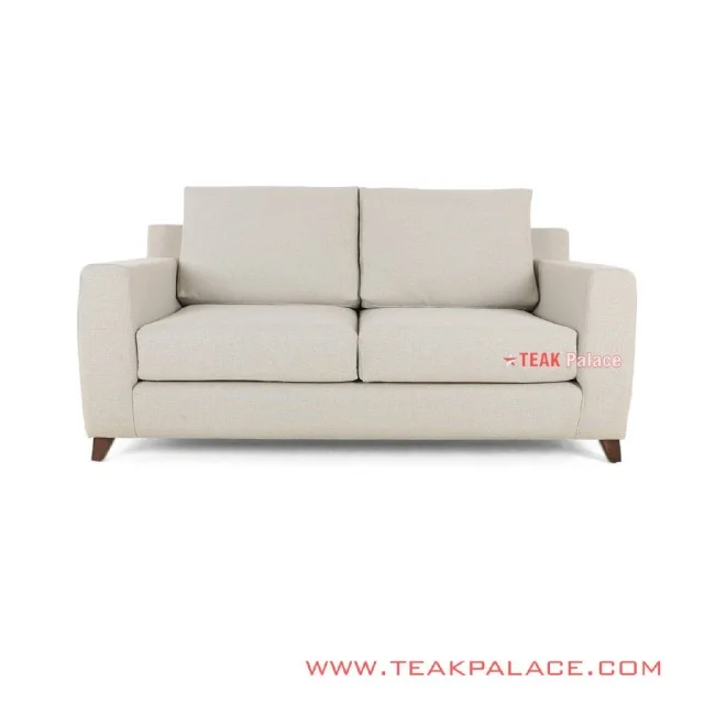 Sofa Tamu 2 seater Kayu Jati Hitam Rivoli Denim Sofa Tamu 2 seater Kayu Jati Hitam Rivoli Denim