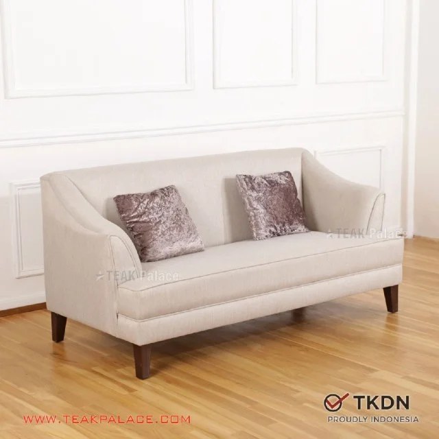 Sofa Modern Minimalis 2 Dudukan Tabanan Krem