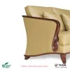 Sofa Modern 3 Seater Kulit Beige Seri Nusantara Sofa Modern 3 Seater Kulit Beige Seri Nusantara