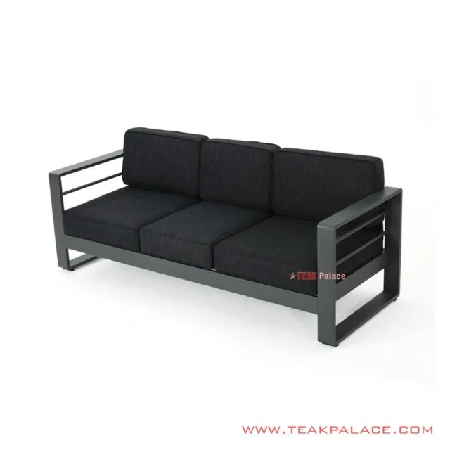 Sofa Tamu Lisbon Black Minimalis